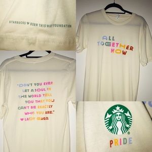 Starbucks Pride Lady Gaga T-shirt (new)